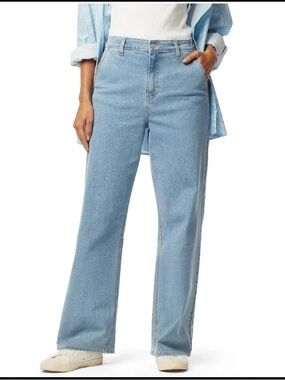 Signature Levi Strauss Heritage High Rise Loose Straight Womens Jeans Sz 10 W30